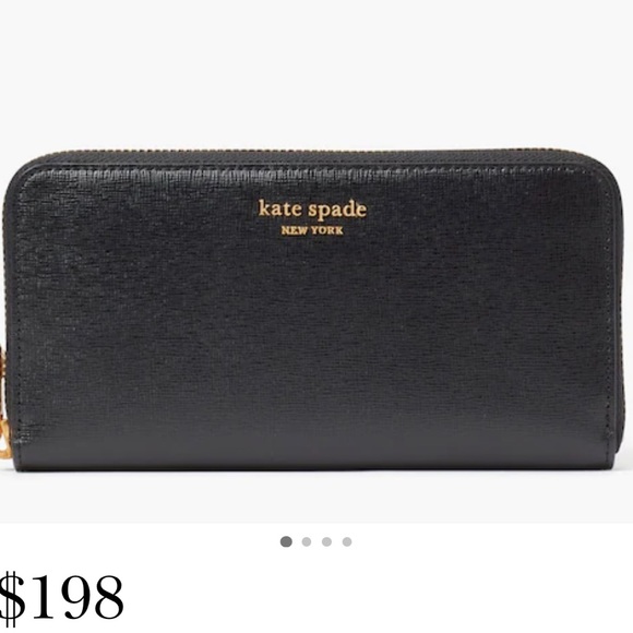 KATE SPADE Black Leather Zipper Long Wallet! Boutique item! - Picture 14 of 15